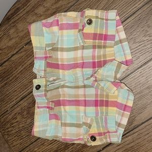 Mudd girls plaid shorts
